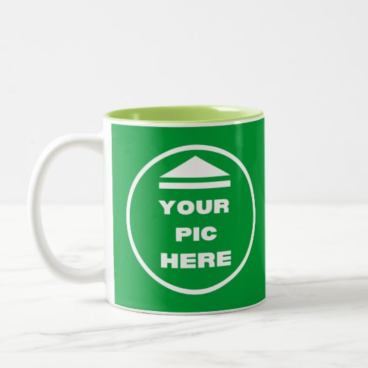 Two-Tone Mug – 画像を追加11 ozホワイトライム ツートーンマグカップ (左)