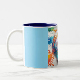 Two Tone Mug, 11oz (Marble-13) ツートーンマグカップ
