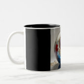 Two-Tone Mug, 11oz  (Marble-3) ツートーンマグカップ (左)