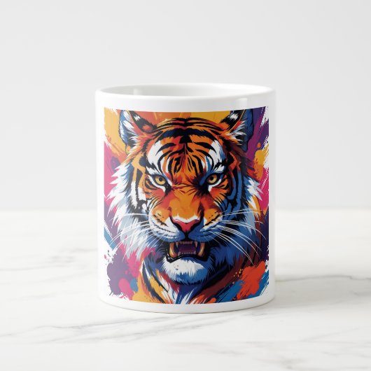 Two-Tone Mug, 15 oz ジャンボコーヒーマグカップ (正面)