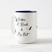 Two-tone Mug 15 oz (blue) ツートーンマグカップ (正面左)