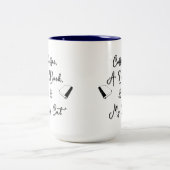 Two-tone Mug 15 oz (blue) ツートーンマグカップ (中央)