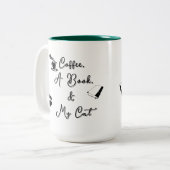 Two-tone Mug 15 oz (dark green) ツートーンマグカップ (正面左)
