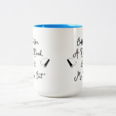 Two-tone Mug 15 oz (sky blue) ツートーンマグカップ (中央)