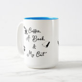 Two-tone Mug 15 oz (sky blue) ツートーンマグカップ (正面左)