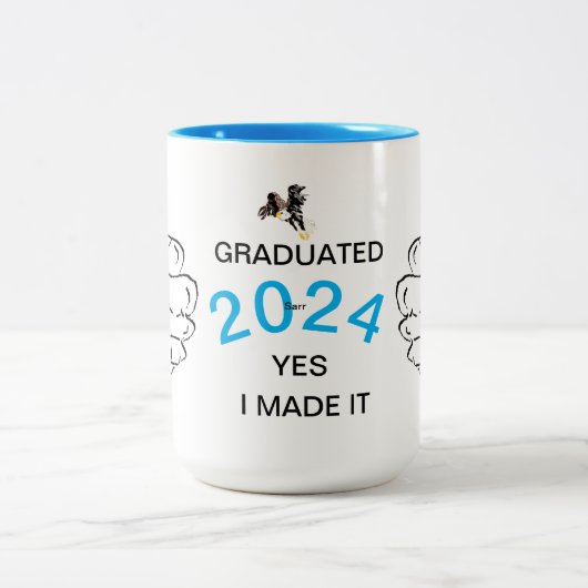 Two -Tone Mug : 2024年卒業 ツートーンマグカップ (中央)