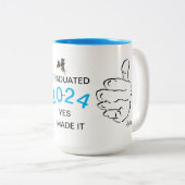 Two -Tone Mug : 2024年卒業 ツートーンマグカップ (正面右)