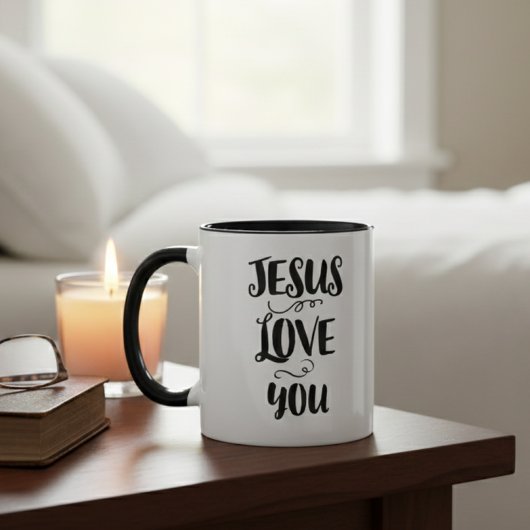 Two-Tone Mug - Jesus Love You マグカップ