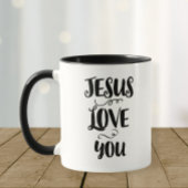 Two-Tone Mug - Jesus Love You マグカップ