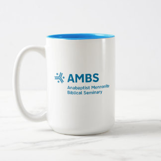 Two-tone mug with AMBS logo ツートーンマグカップ
