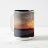 Two tone mug with stunning beautiful sunset photo ツートーンマグカップ (正面左)