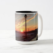 Two tone mug with stunning beautiful sunset photo ツートーンマグカップ (正面右)