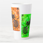 Two-Tone Neon Cat カフェラテマグ (正面)