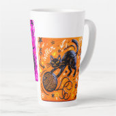 Two-Tone Neon Kitty カフェラテマグ (右アングル)