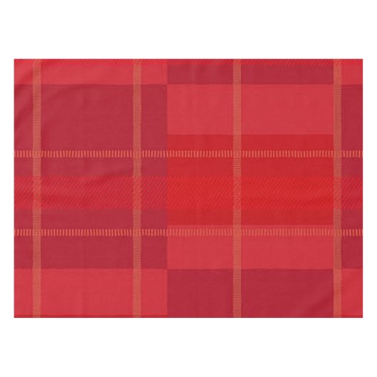 Two-Tone Plaid Christmas Tablecloth テーブルクロス (正面(横))