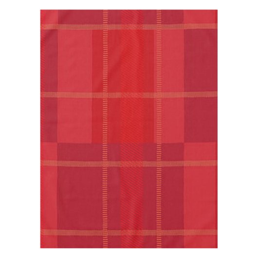 Two-Tone Plaid Christmas Tablecloth テーブルクロス (正面)
