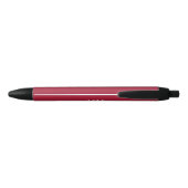 Two-Tone Red Pink Minimal Clean Monogram 黒ボールペン (裏面)