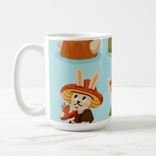 Two-Tone Sticker design coffee mug  コーヒーマグカップ (左)