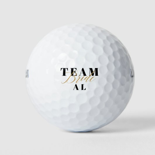 TWO-TONE TEAM BRIDE ゴルフボール (正面)