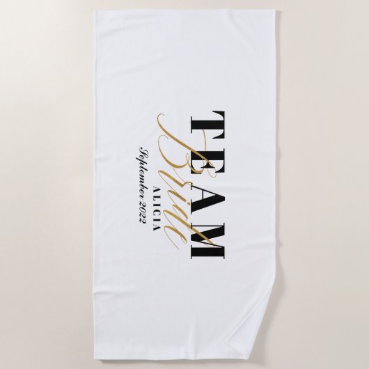 TWO-TONE TEAM BRIDE ビーチタオル (正面)