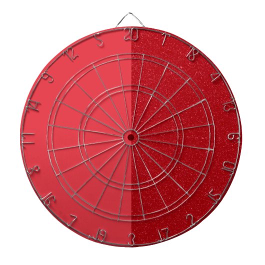 Two-Tone Tomato Red Dartboard – Customizable ダーツボード (正面)