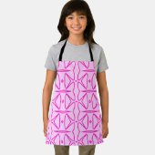 Two Toned Pink Pattern All-Over Print Apron エプロン (インサイチュ)