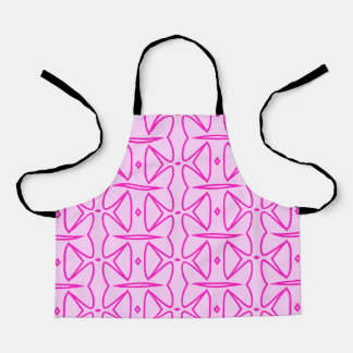 Two Toned Pink Pattern All-Over Print Apron エプロン