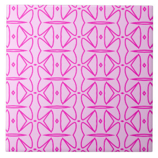 Two Toned Pink Pattern Ceramic Tile タイル