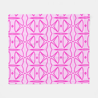 Two Toned Pink Pattern Fleece Blanket フリースブランケット
