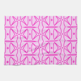 Two Toned Pink Pattern Kitchen Towels キッチンタオル