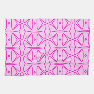 Two Toned Pink Pattern Kitchen Towels キッチンタオル