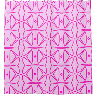 Two Toned Pink Pattern Shower Curtain シャワーカーテン