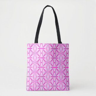 Two Toned Pink Pattern Tote Bag トートバッグ
