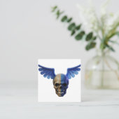 Two-Toned Skull with Blue Stylized Wings コーリングカード (スタンド正面)
