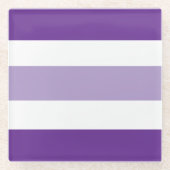 Two Tones Stripes Trivet ガラスコースター (正面)