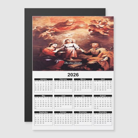 Two Trinities 2026 Calendar (正面/裏面)