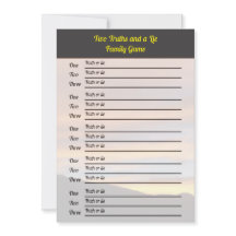 Two Truths and a Lie Game |ファミリー懇親会サンセット