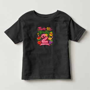 Two-tti フルーティー トドラー 誕生日Tシャツ トドラーTシャツ