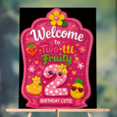 Two-Tti Fruity バースデーウェルカムボード モックアップ アクリルサイン (ニュートラル)