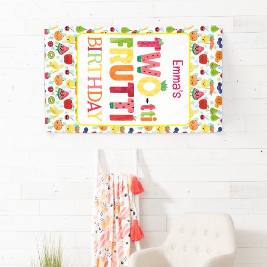 TWO-tti Fruttiかわいこちゃん2nd誕生日パーティー 横断幕 (インサイチュ)