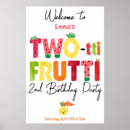 TWO-tti Fruttiかわいこちゃん2nd Birthday Welcome ポスター