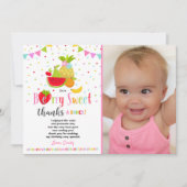 Two-tti FruttiのサンキューカードのTwo-tti Fruttiのパーティー サンキューカード (正面)