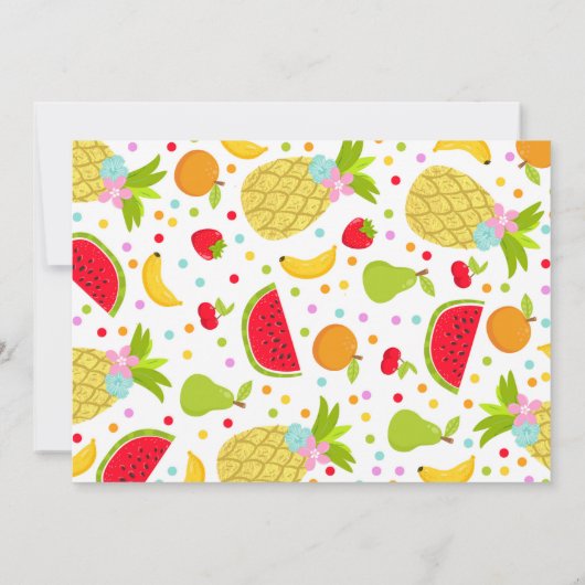 Two-tti FruttiのサンキューカードのTwo-tti Fruttiのパーティー サンキューカード (裏面)