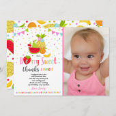 Two-tti FruttiのサンキューカードのTwo-tti Fruttiのパーティー サンキューカード (正面/裏面)