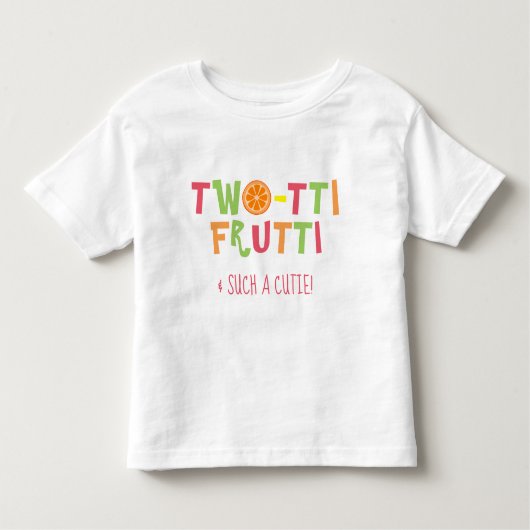 Two-tti Fruttiの幼児の誕生日のワイシャツ トドラーTシャツ (正面)