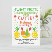 Two-tti Fruttiの第2誕生日の招待状 招待状 (スタンド正面)