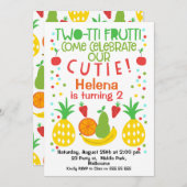 Two-tti Fruttiの第2誕生日の招待状 招待状 (正面/裏面)