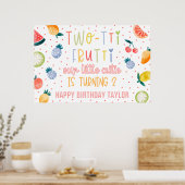 Two-tti Frutti フルーツ 2歳の誕生日 ポスター (キッチン)