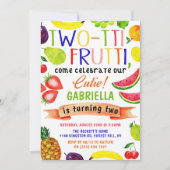 Two-tti Frutti 2歳の誕生日パーティーの招待状 招待状 (正面)