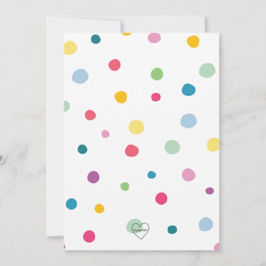 TWO-TTI FRUTTI 2nd birthday party Invitation 招待状 (裏面)